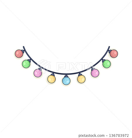 Illustration of String light Illustration of String light 136783972