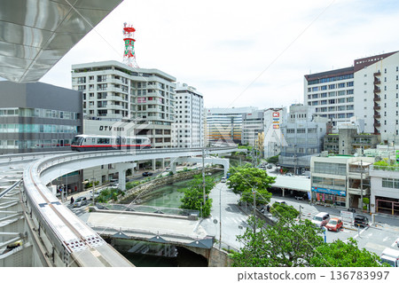 Yui Rail and Kumoji scenery 136783997