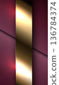 Luxury red and gold abstract background with vertical metallic stripe and geometric shadows, premium corporate branding and elegant invitations 136784374