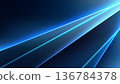 Abstract blue light beams on dark background futuristic neon lines and high technology for digital corporate wallpaper and modern science presentation 136784378