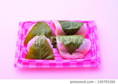 道明寺和櫻餅 道明寺和櫻餅 136785260