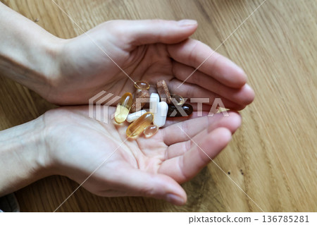 Pills and health supplements. Pills and health supplements. 136785281