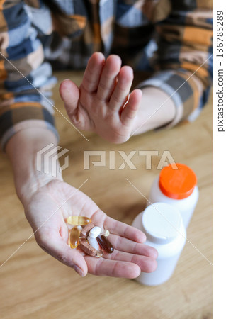 Pills and health supplements. Pills and health supplements. 136785289