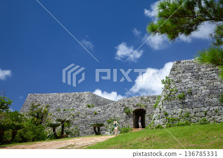 Zakimi Castle Ruins with its beautiful castle walls Zakimi Castle Ruins with its beautiful castle walls 136785331