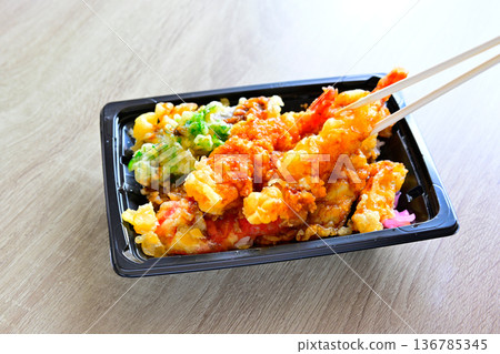 Shrimp tempura bento Shrimp tempura bento 136785345