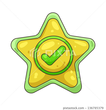 Illustration of star Illustration of star 136785379