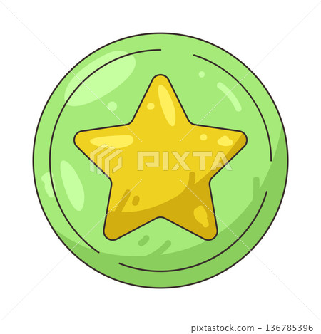 Illustration of star Illustration of star 136785396