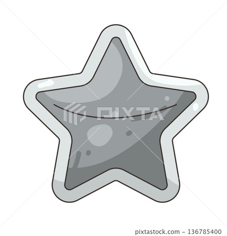 Illustration of empty star Illustration of empty star 136785400