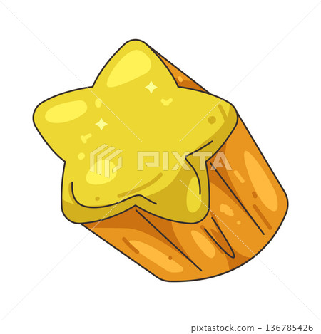 Illustration of star Illustration of star 136785426