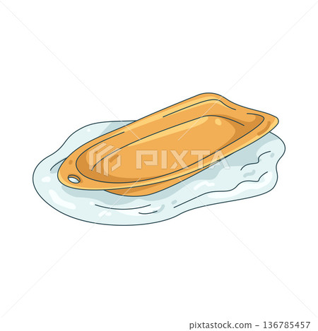 Illustration of snow sled Illustration of snow sled 136785457