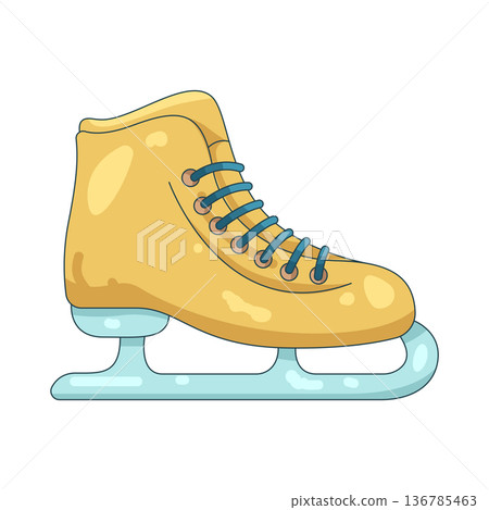 Illustration of Ice skate 136785463