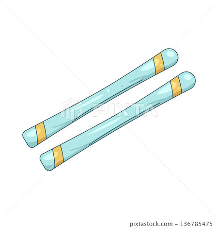 Illustration of Ski board Illustration of Ski board 136785475