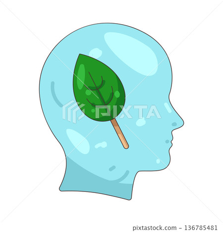 Illustration of eco mind 136785481