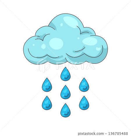 Illustration of rain Illustration of rain 136785488
