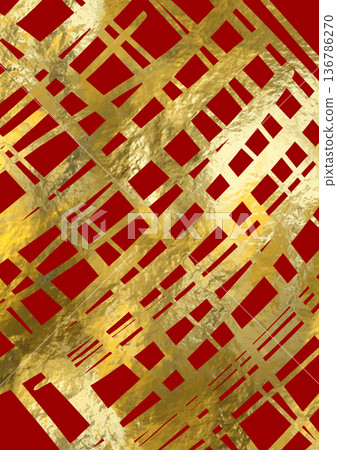 Golden Abstract Grid Pattern Background 136786270