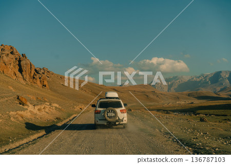 River coming from Kel-Suu mountain range, Kurumduk valley, Naryn province, Kyrgyzstan, Central Asia River coming from Kel-Suu mountain range, Kurumduk valley, Naryn province, Kyrgyzstan, Central Asia 136787103