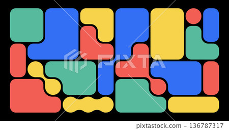 Trendy Bento Grid Vector Template With Right Angles And Brick-Style Panels. Geometric Brutal Shapes In Different Sizes For Web Layouts And Modern Web Design, Social Media And Collages Trendy Bento Grid Vector Template With Right Angles And Brick-Style Panels. Geometric Brutal Shapes In Different Sizes For Web Layouts And Modern Web Design, Social Media And Collages 136787317