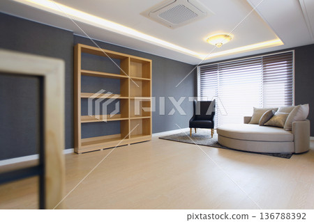 Modern Residential Interior Design Series. High Resolution Backgrounds for Home Styling. 136788392