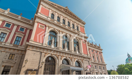The Wiener Musikverein timelapse hyperlapse is a famous Vienna concert hall. The Wiener Musikverein timelapse hyperlapse is a famous Vienna concert hall. 136788582