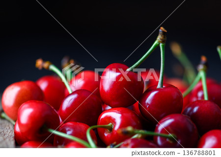 Fresh cherries filling the frame Fresh cherries filling the frame 136788801