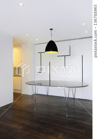 Modern Kitchen and Dining Room Interior Design Collection. High Resolution Backgrounds Modern Kitchen and Dining Room Interior Design Collection. High Resolution Backgrounds 136788965