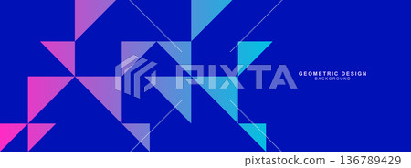 幾何背景素材與三角形結合 136789429