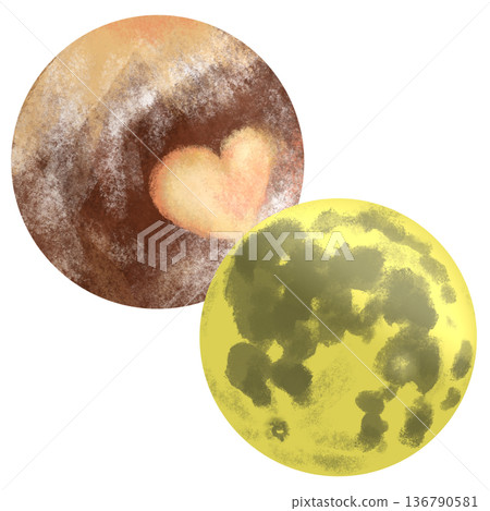 Pluto and Moon conjunction 136790581