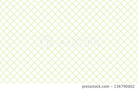 A two-tone checkered pattern with green and yellow-green triangles pointing to squares in the cross section and diamond-shaped spaces. A two-tone checkered pattern with green and yellow-green triangles pointing to squares in the cross section and diamond-shaped spaces. 136790802