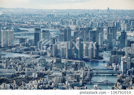 東京灣區的豪華塔樓公寓綜合體 136791010