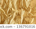 Golden crumpled paper 136791016