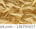 Golden crumpled paper 136791017