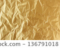 Golden crumpled paper 136791018