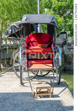 Rickshaw in Kurashiki Aichi district 136791068