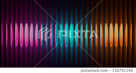 Modern abstract ripple glass texture effect. Ripple gradient background design.  136791148