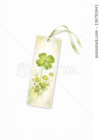 三葉草壓花:一款簡潔美觀的書籤背景 三葉草壓花:一款簡潔美觀的書籤背景 136791641