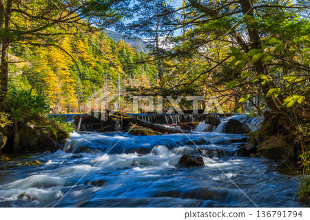 Kamikochi, one of Japan's leading mountain resorts, is a place to enjoy autumn foliage 136791794