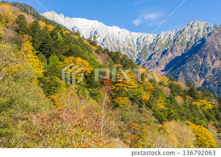 上高地是日本著名的山區度假勝地之一,也是欣賞秋葉的好去處。 上高地是日本著名的山區度假勝地之一,也是欣賞秋葉的好去處。 136792063
