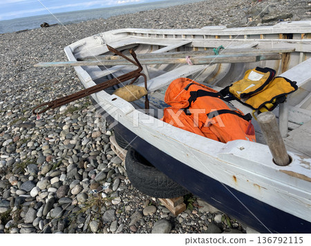 wooden boat and equipment for sea fishing wooden boat and equipment for sea fishing 136792115