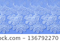 蕾絲布料藍色背景材料 136792270