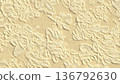 黃色蕾絲布料背景材料 136792630