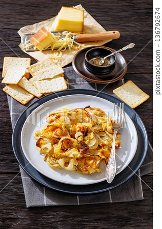southern onion casserole with cheese and crackers southern onion casserole with cheese and crackers 136792674