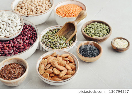 Vegan protein source. 136794337