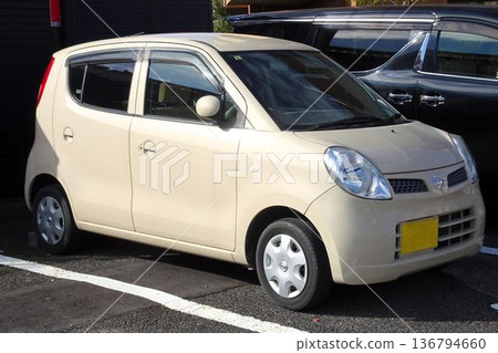 Car parked in parking lot Car parked in parking lot 136794660