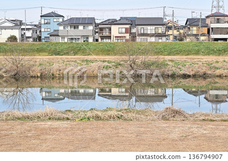 Koshigaya Walk - Motoarakawa Greenway, Sagamicho, Koshigaya City 136794907
