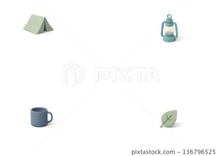 戶外圖示邊框 3D 背景水平邊距 136796525