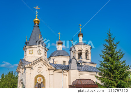 View of temple of St Martyr Evdokia, Kazan, Russia View of temple of St Martyr Evdokia, Kazan, Russia 136797250
