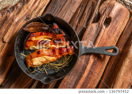 Grilled chicken steak 136797452