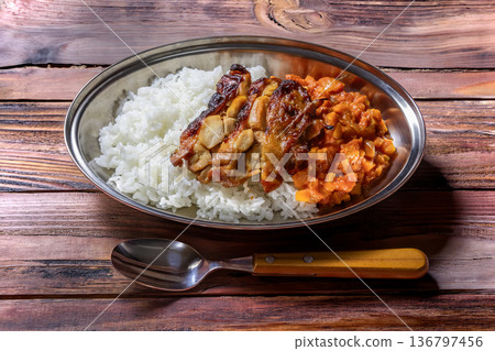 Grilled chicken steak Grilled chicken steak 136797456