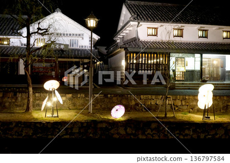 Kurashiki City, Okayama Prefecture_Kurashiki Bikan Historical Quarter Light-up 13_March 2025 Kurashiki City, Okayama Prefecture_Kurashiki Bikan Historical Quarter Light-up 13_March 2025 136797584
