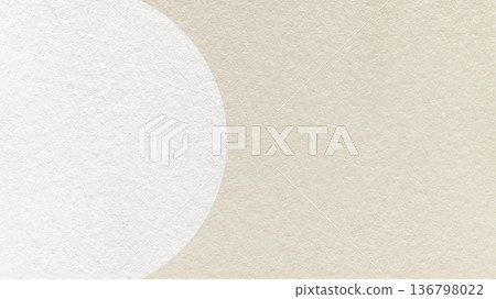 Light beige paper texture background with white semicircle and copy space for banner, presentation, template Light beige paper texture background with white semicircle and copy space for banner, presentation, template 136798022
